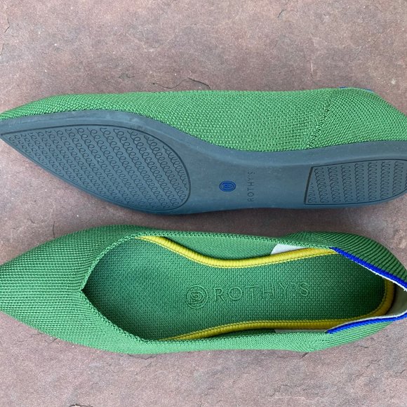 Rothy's  |  The Point  |  Green  |  Women's 7.5 - Picture 5 of 10
